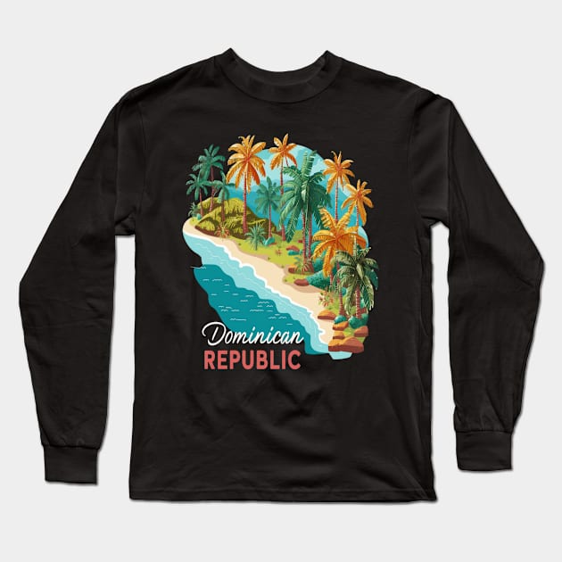 Dominican Republic Long Sleeve T-Shirt by Hunter_c4 "Click here to uncover more designs"